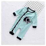 ベビー服　連体服　くじら　かわいい　男女兼用　出産祝い (90cm, グリーン)