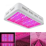 Derlights 1000W 新型 植物育成LEDライト フルスペクトル 水耕栽培ライト 植物農園システムキット 室内栽培ランプ 吊り下げ用フック付き 屋内庭園 野菜工場 園芸 PSE認証取得 (1