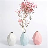 花瓶 陶器 花器 フラワーベース おしゃれ 生け花 ベース Flower Vase (ブルー)