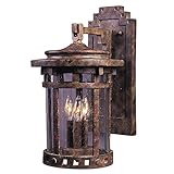 Maxim Lighting 40035CDSE Three Light Sienna Seedy Glass Wall Lantern, Copper [並行輸入品]