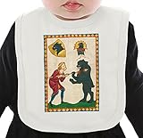 Manuscript illumination ネクタイを有する有機ビブ Medium
