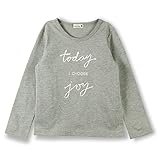 ブランシェス（branshes） コード刺繍長袖Tシャツ【杢グレー/（06）120cm】