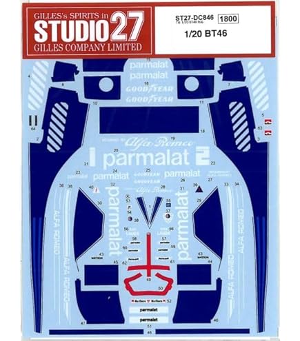 セットTamiya Brabham BT46 BT50 別売デカール付 Brabham BT 46 Tamiya 20050