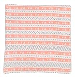 Coral and Gray Storks - Muslin Swaddling Blanket [並行輸入品]