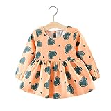 FEVON　ワンピース　ベビー　女の子　春　秋　冬　長袖　ドレス　子供服　キッズワンピース　可愛い　ハート柄　フォーマル　ガールズ　女児　赤ちゃん　新生児　おしゃれ　出産祝い　プレゼント　入園式　卒園