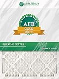 AfbゴールドMERV 11 14 x 18 x 1プリーツAC炉エアフィルタ。パックの4フィルタ。100 % Produced In The USA。