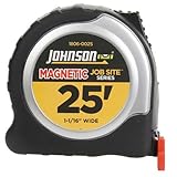 Johnson Level and Tool 1806-0025 25-Foot x 1 1/16-Inch JobSite Magnetic Tape [並行輸入品]