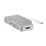 StarTech.com USB Type-C マルチ変換ビデオアダプタ/HDMI 1.4 Mini DisplayPort 1.2 VGA DVI/4K60Hz(mDP)/4K30Hz(HDMI)/1080p(VGA DVI)/USB タイプC接続ビデオコンバータ/シルバー CDPVGDVHDMDP