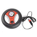 車のタイヤインフレータ12ボルト電気空気圧縮機バイク電気バイクタイヤインフレータ300 PSIミニ車の自転車タイヤポンプとゲージ