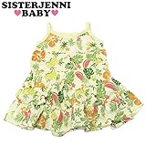 (ジェニィベビー)JENNI BABY スラブ天竺 南国総柄 ノースリーブワンピース 90 クリーム(082)