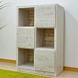 ラック 幅70 3段 木製 完成品 大川家具 白 シェルフ 書棚 ディスプレイラック AYU-3-251-F (ホワイト)