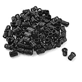 100個黒いプラスチック5mmの直径LEDランプケーシングホルダーサポート