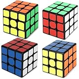 Amazing Harmony マジックキューブ ロゴ無し 立体パズル Magic Cube 競技 知育 趣味 マジックキューブ4個セット