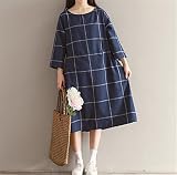 マタニティウェア 服 レジャー ワンピース チェック柄 ゆったり カジュアル ワンピース 妊婦服 産前 産後 レディース マタニティワンピース XXL 写真色