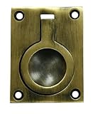 Deltana FRP25U19 2 1/2-Inch x 1 7/8-Inch Solid Brass Flush Ring Pull by Deltana