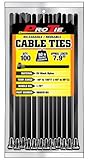 Pro Tie RB8SD100 7.9-Inch Releasable Standard Duty Cable Tie UV Black Nylon 100-Pack [並行輸入品]
