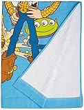 タックコーポレーション Disney トイストーリー 表ガーゼタオルケット 85×115cm ブルー 綿100% Z1822
