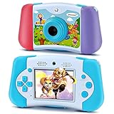 DROGRACE 子供用カメラ ゲーム機 2.4インチ 1080P HD録画 MP3 自撮り 400+ゲーム可 SDカード付属 連写 タイマ