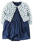 カーターズ Carter's ボディスーツ 半袖ワンピース & カーディガン セット春・秋・夏の冷房対策にも 2-Piece Bodysuit Dress & Cardigan Set 12M (72