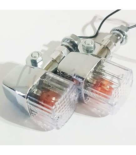 Amazon | 角型 メッキ ヨーロピアン クリア ウインカー クリスタル