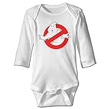Kamifa カミファ ゴーストバスター カートゥーン デザイン 長袖ボディースーツ ベビー服 カバーオール 幼児 クール White 24 Months