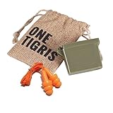 OneTigris 米軍耳栓 防音対策 イヤープロテクター 1ペア　紐付け　シリコン　普通の遮音耳セン　ミミセン　お試し用・射撃用・工業用などに