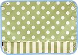 ポーチェ(pouche) お食事マット ドットストライプＳ (グリーン)