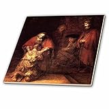 フローレン – 有名なアート – 印刷のレンブラントPainting The Prodigal Son – タイル 6-Inch-Glass ct_203890_6