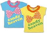 (キャンディヘブン)candy heaven 【candy heaven】 キャンディヘブン BIGリボン フリル付 半そでTシャツ 100cm/110cm/120cm 120 クリーム