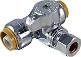 Sharkbite 24985 3 / 4 " x 1 / 4 " Comp Tee停止