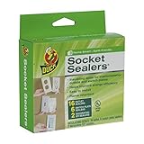 Duck Brand 283333 Socket Sealers Variety Pack 16 Outlet Sealers and 6 Switch Plates 2 Decorative Cov