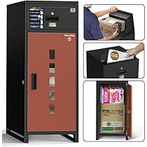 宅配ボックス ポスト一体型 宅配BOX 郵便受け 盗難防止 Amazon.co.jp: 【複数投函/ポスト一体型/135L大容量 】宅配ボックス