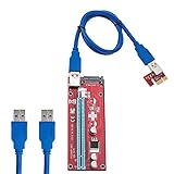 Wrightjp ライザーカード – バージョン007s ExtenderケーブルUSB 3.0コンバータSATA PCI Express PCI - E 1 X to 16 xライザーカードスロット