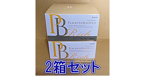 Amazon プラセンタボンリッチ Kracie プラセンタエキス純末配合ドリンク 医療機関専売品 ２箱セット クラシエ プラセンタ