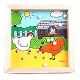 子供の木製バランスPalmボール迷路ゲームベビー知的開発