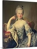 Martin ( 1695 – 1770 ) Meytensプレミアムシックラップキャンバス壁アート印刷題名Archduchess Marie Antoinette habsburg-lotharin