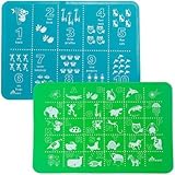Brinware Placemat Set - ABC & 123 - Blue/Green by Brinware [並行輸入品]