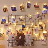 LEDストリングライト LEDイルミネーションライト AGM 20LED写真クリップ 飾りライト 壁飾りイルミネーションライト ワイヤーライト 防水 電池式 二つモード 雰囲気ライト クリスマス/新年