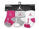 (ジョーダンブランド) 【子供用】JORDAN BRAND 【AIR JORDAN 3-PACK ELEPHANT CRAWLER SOCKS SET/WHT-GREY-PINK】 [並行輸入品]