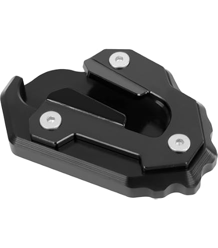 CHIFUN Kickstand Enlarger Pad For Kawasaki Ninja 400/Z400 2018-2023 – Black Aluminum Side Stand Extension Plate