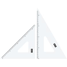 Amazon ウチダ 三角定規 18cm 2mm 目盛り付 1 809 1802 テンプレート 通販
