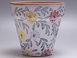 【Ｂ級品】白釉花ちらし　植木鉢