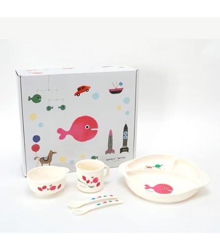 Amazon.co.jp: 笠間焼 小島英一 ひよこ 子供用食器 4点セット お