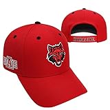 Arkansas StateレッドWolves公式NCAA調節可能なトリプル脅威帽子キャップby Top of the World 419343