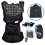 urbanfun collectionアーバンファン オールメッシュ 腰ベルト付抱っこひも （ブラック） 防寒セット【（財）製品安全協会 SGマーク認定】よだれパッド+収納ポーチ付