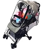 Schlegel ベビーカー用レインカバー フロントオープン 汎用 スタンダードタイプ 透明 防水 雨雪対応