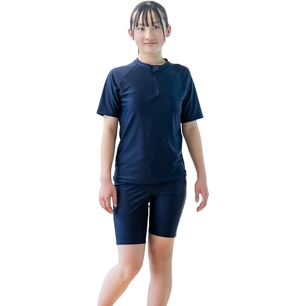 Amazon.co.jp: [FILA] スクール水着 上下セット 半袖 セパレート