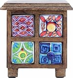 不二貿易 ラビ ミニ チェスト 4マス ブラウン 53574