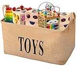 gimars XL 20 " JuteストレージバスケットBin Chestオーガナイザー – Perfect for整理おもちゃストレージ、子供ベビー玩具、おもちゃ、服犬玩具、赤ちゃん本、子供、ギフ