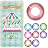 クオリテ リリット ワンデー 【6枚入】 度あり/度なし 全8色 コスプレ カラコン カラーコンタクト 青 ブルー みつめてブルー -5.50